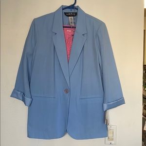 NWT Sag Harbor Petite Light Blue Jacket 10